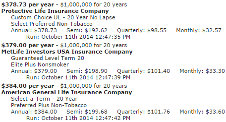 20 Year Term Life Insurance Quote 17