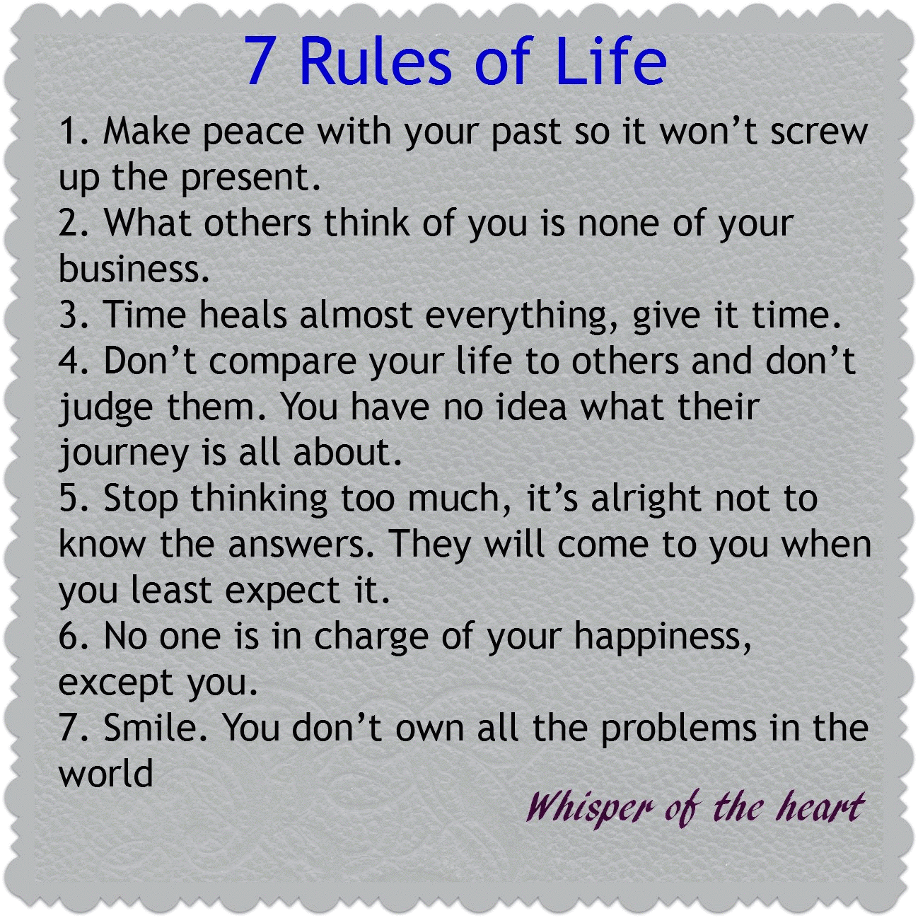 7 Rules Of Life Quote 03