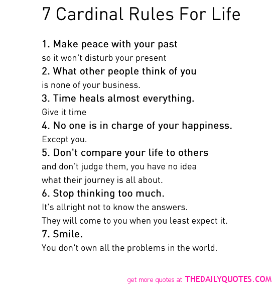 7 Rules Of Life Quote 04