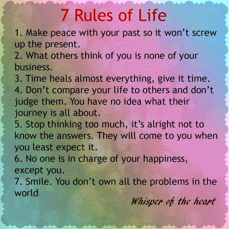 7 Rules Of Life Quote 10
