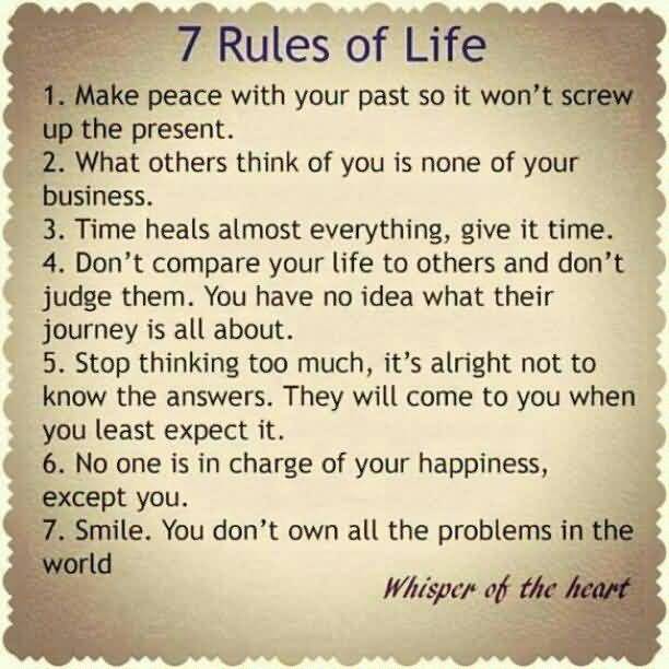 7 Rules Of Life Quote 13