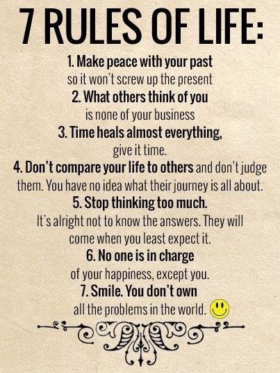 7 Rules Of Life Quote 14
