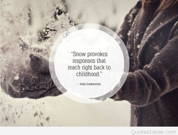 Cute Snow Quotes Meme Image 07