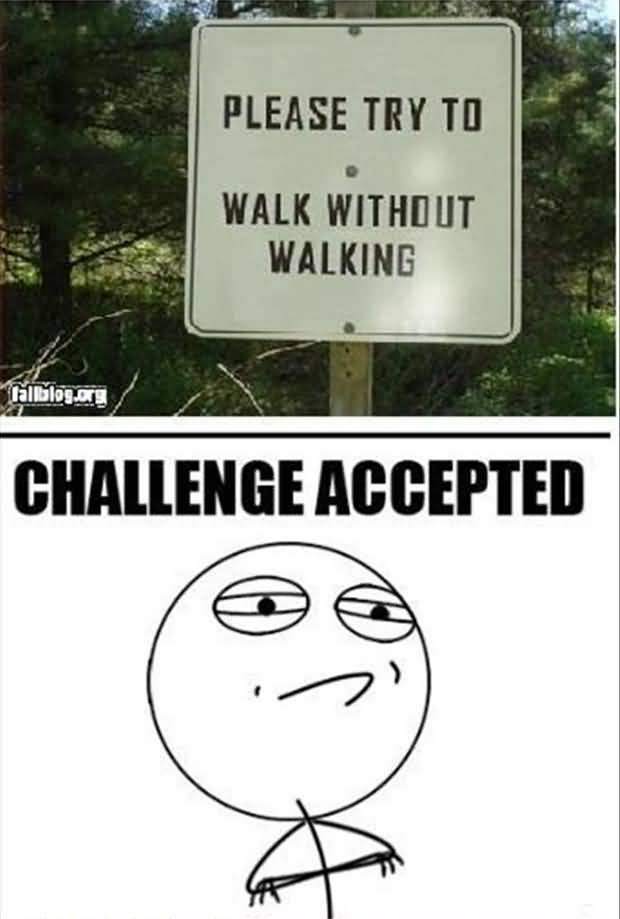 Funny Challenge Accepted Quotes Meme Image 17