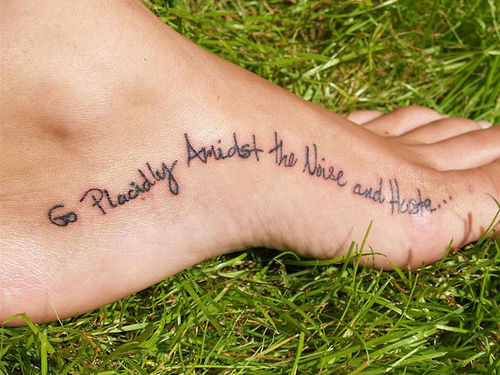 Good Quotes For Foot Tattoos Meme Image 11