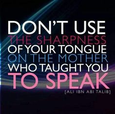 Islamic Quotes About Respecting Parents Meme Image 05