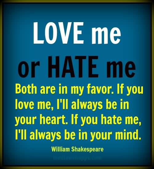 Love Me Or Hate Me Quotes Meme Image 13