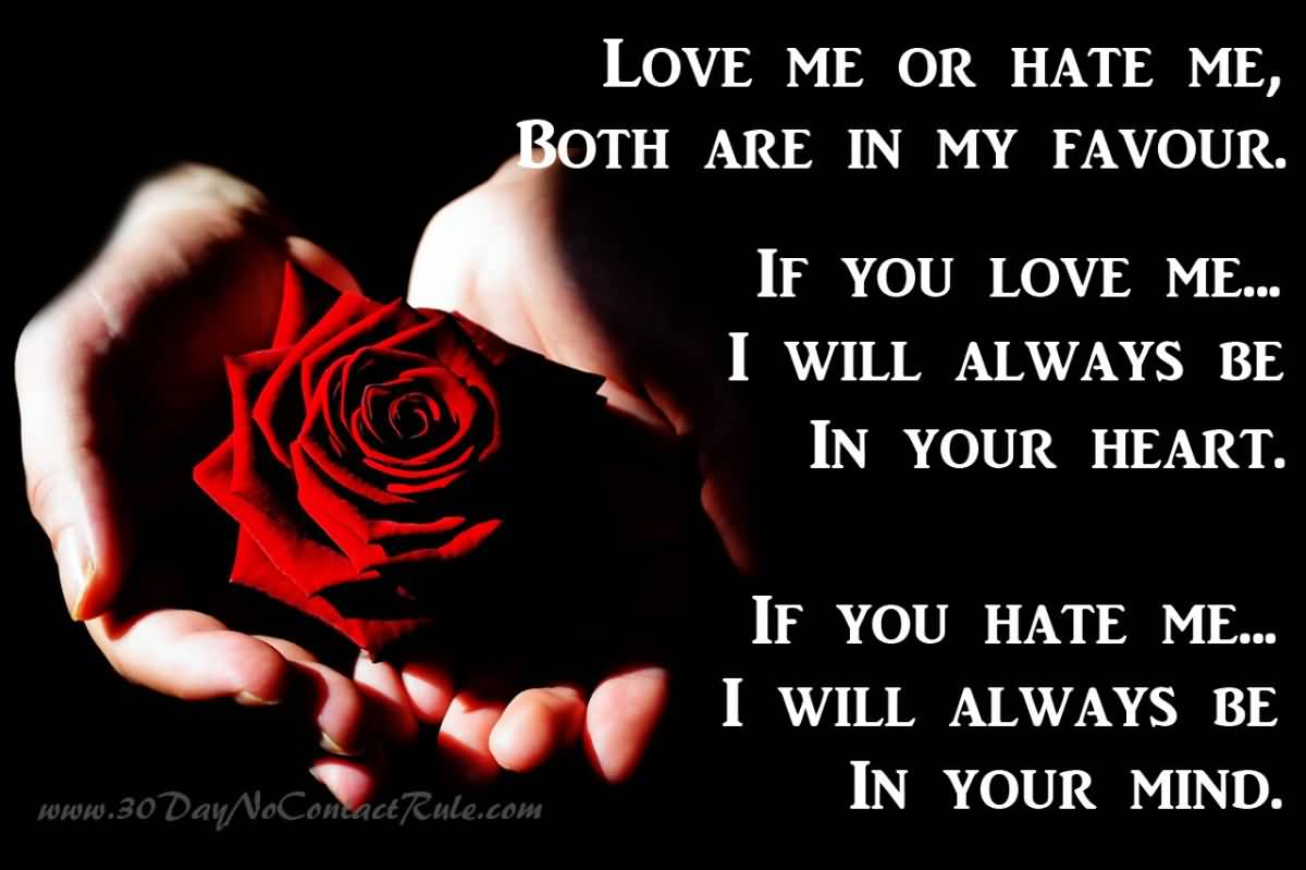 Love Me Or Hate Me Quotes Meme Image 16