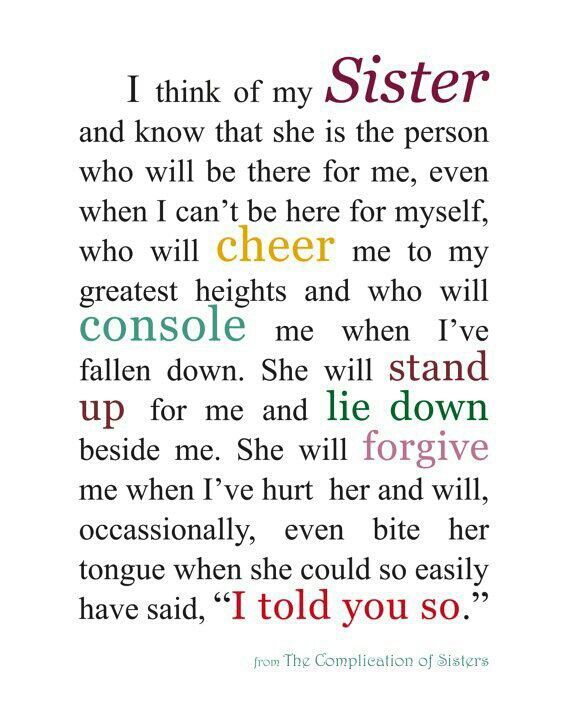 Quotes About Close Sisters Meme Image 13
