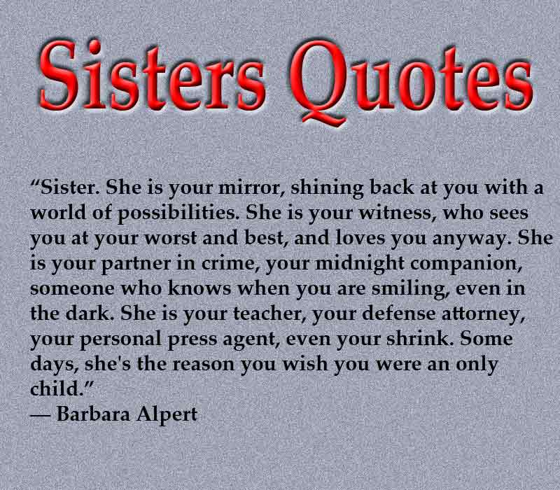 Sad Quotes About Sisters Meme Image 12