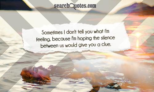 Silence With Someone You Love Quotes Meme Image 07