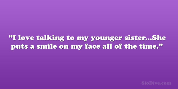 Younger Sister Quotes Meme Image 04