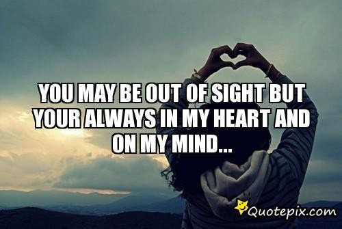 Your On My Mind Quotes Meme Image 11