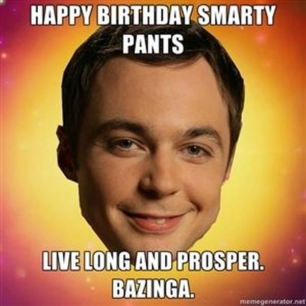 Big bang theory birthday meme joke