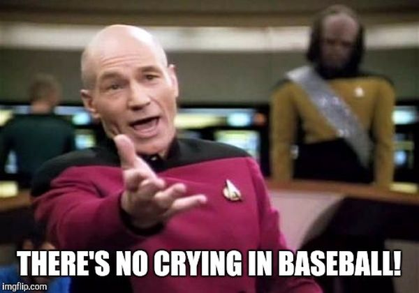 Common about no crying in baseball meme images