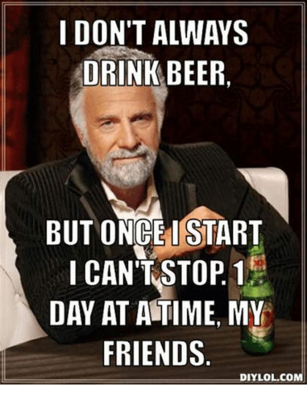 Common drinking beer meme picture
