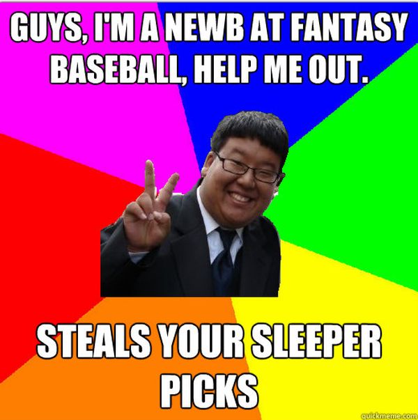 Extra fantasy baseball memes joke