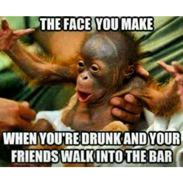 Funny drunk face meme Image