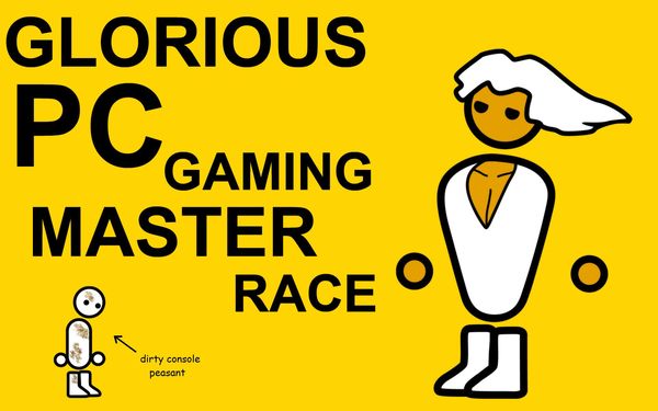 Funny glorious PC gaming master race joke