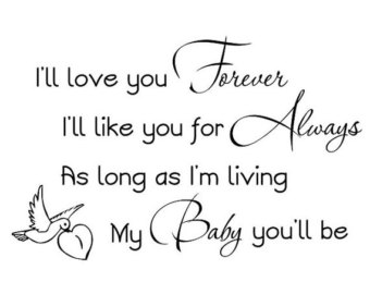 I Ll Love You Forever Book Quotes