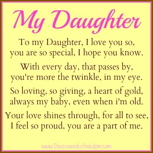 I Love My Daughter Quotes And Sayings 14