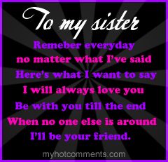 I Love My Sister Quotes 02