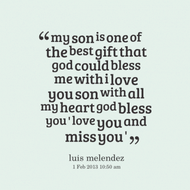 I Love My Son Quotes And Sayings 20