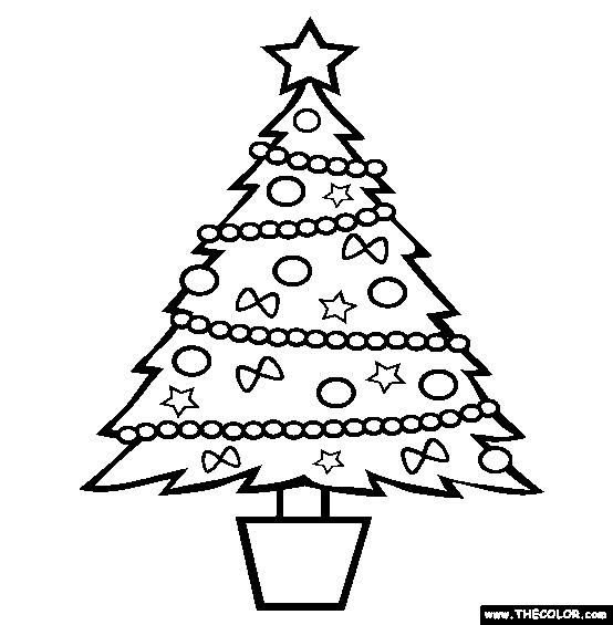 Christmas Tree Coloring Pages Image Picture Photo Wallpaper 08