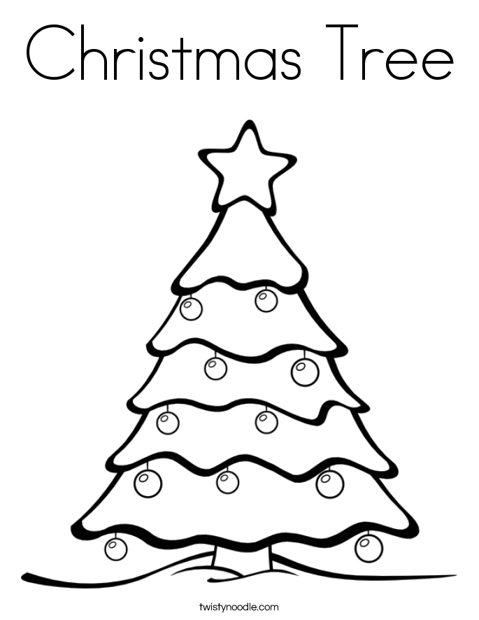 Christmas Tree Coloring Pages Image Picture Photo Wallpaper 10