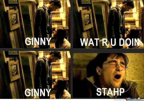 Funniest harry potter and ginny memes image