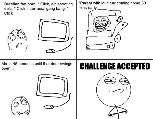 Funny Challenge Accepted Comics Graphic