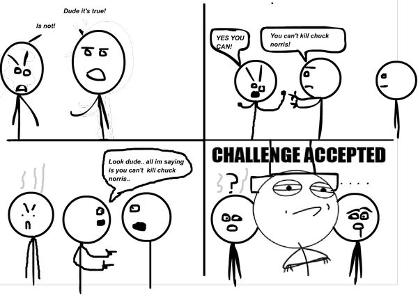 Funny Challenge Accepted Meme Face Images
