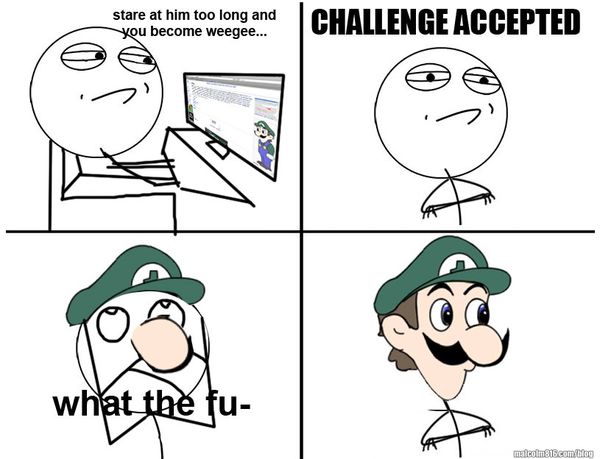 Funny Challenge Accepted Meme Face Joke