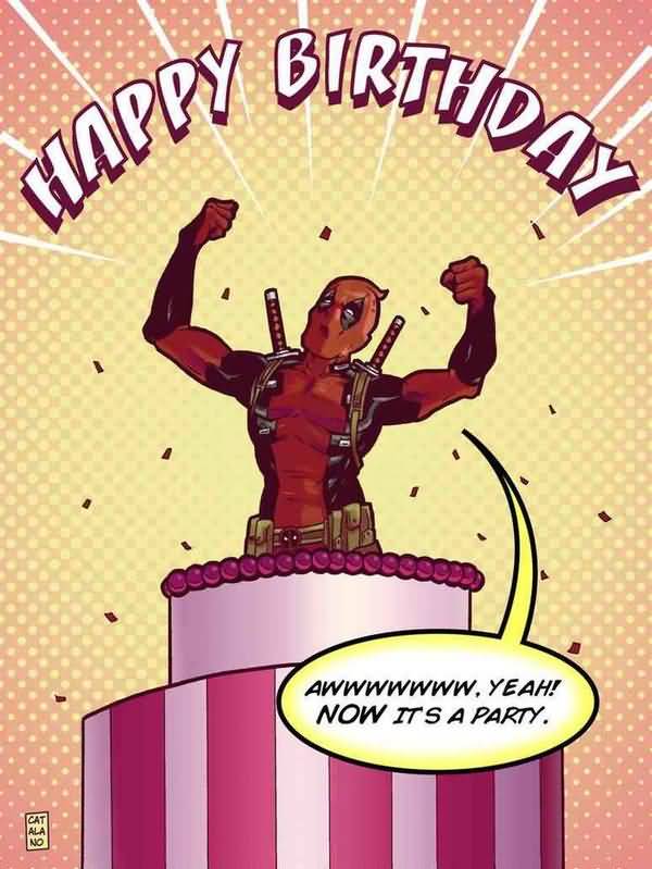 Funny Deadpool Birthday Meme Joke