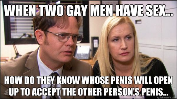 Funny When Two Gay Men Have Sex meme