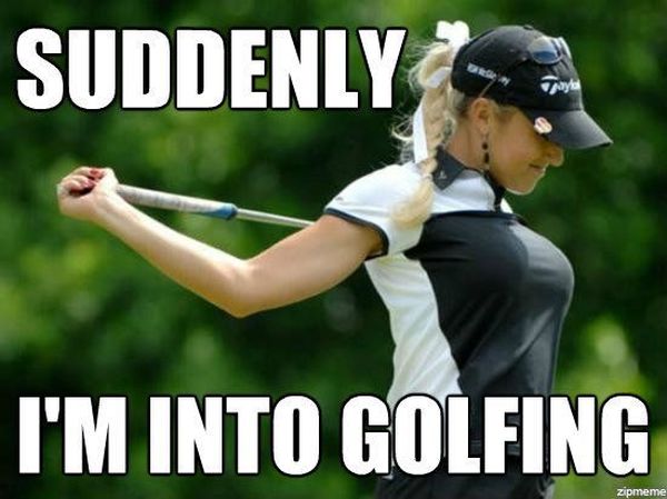 Funny amazing cool humorous golf memes image