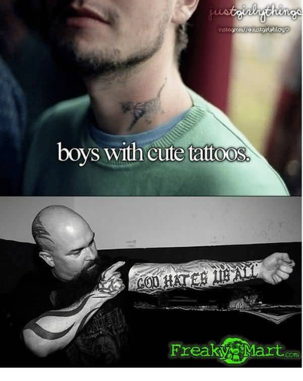 Funny best boys with tattoos meme picture