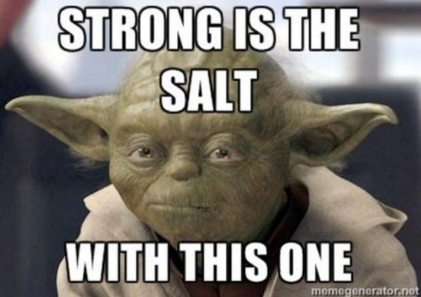 Funny best feeling salty meme image