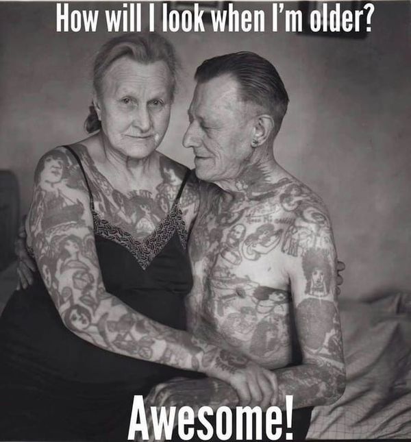 Funny best old man tattoo meme images