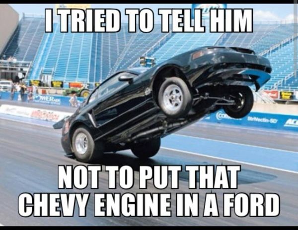 Funny cool chevy vs ford memes photo