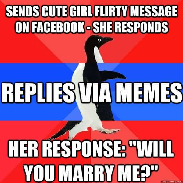 Funny flirty memes for her image