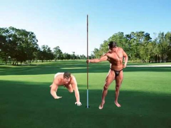 Funny silly gay golf jokes image