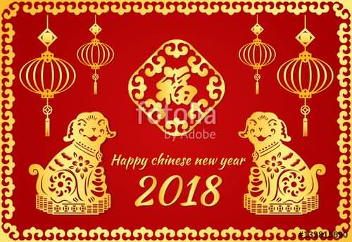 Happy Chinese New Year 2018 Cards Image Picture Photo Wallpaper 03