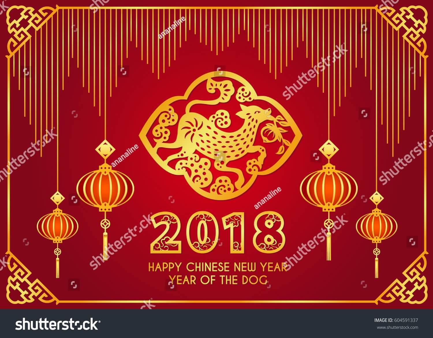 Happy Chinese New Year 2018 Cards Image Picture Photo Wallpaper 07