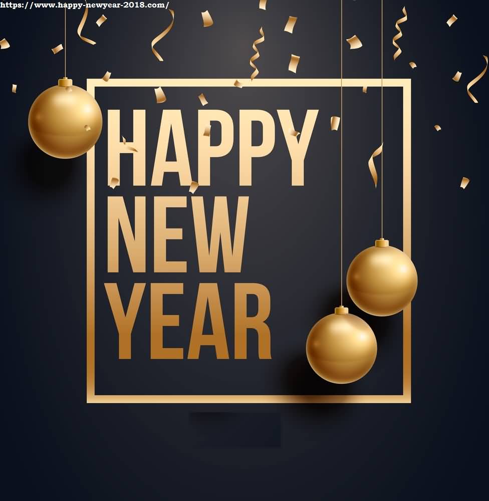 Happy New Year 2018 Cards Image Picture Photo Wallpaper 01