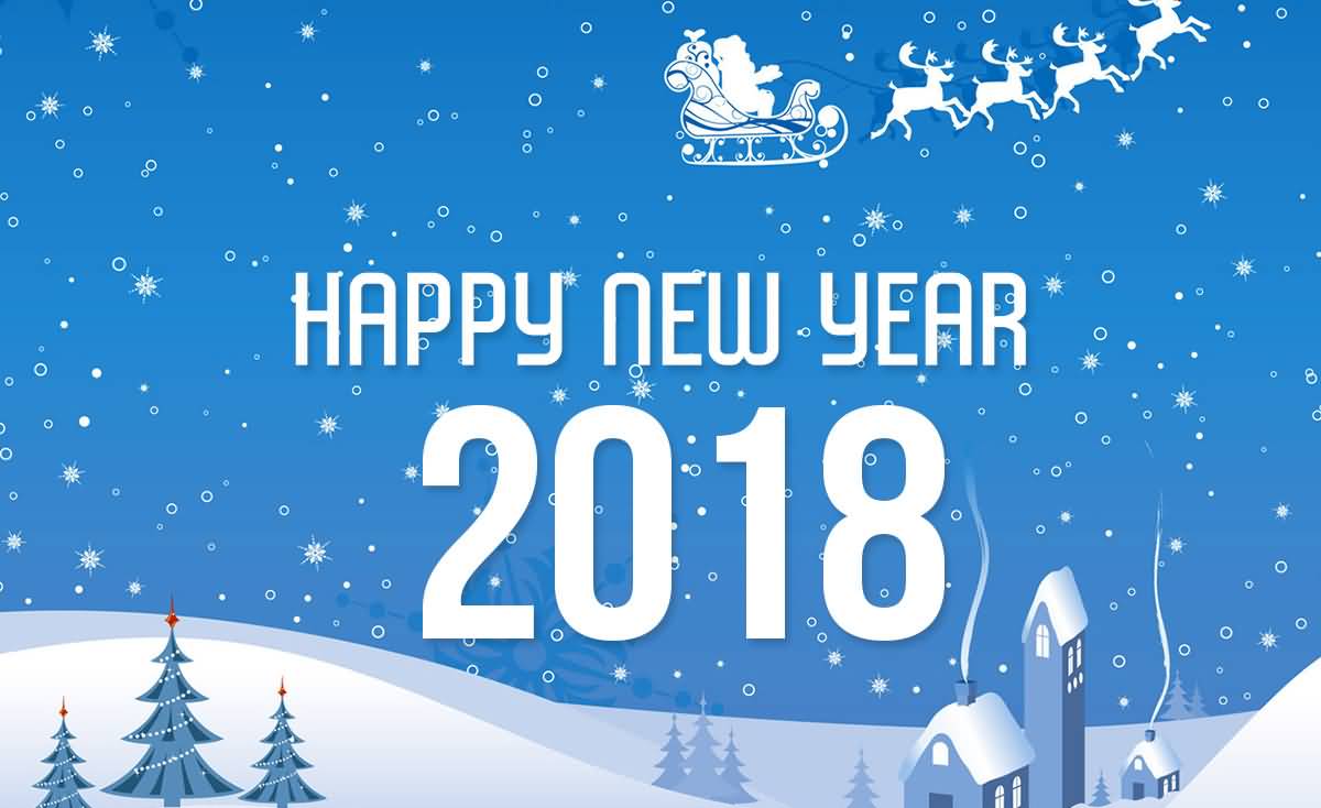 Happy New Year 2018 Cards Image Picture Photo Wallpaper 08