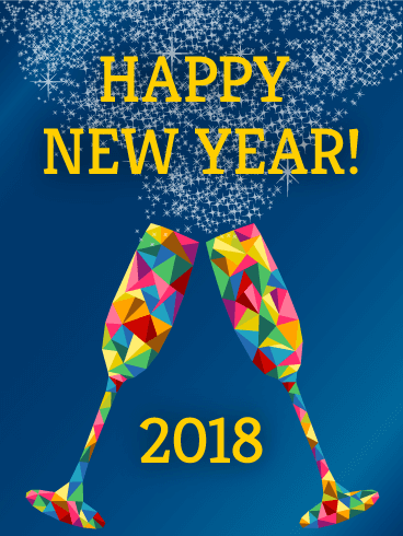 Happy New Year 2018 Cards Image Picture Photo Wallpaper 09