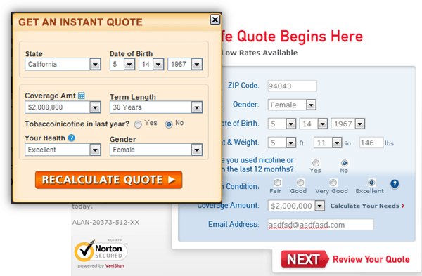 Life Insurance Quotes Calculator 13