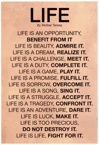 Life Quotes Mother Teresa 14
