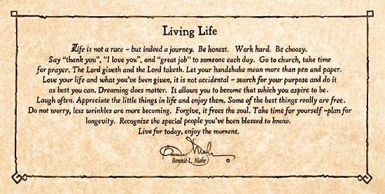 Living Life Bonnie Mohr Quote 01